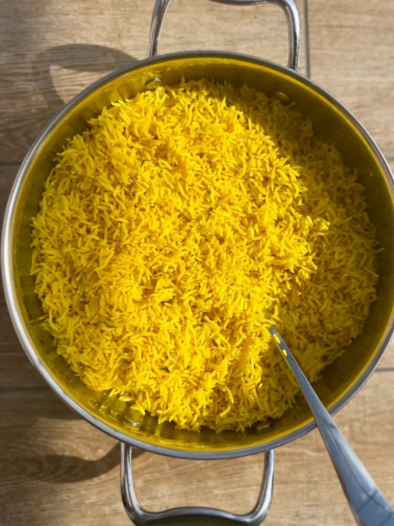 Golden Yellow Rice  🌱