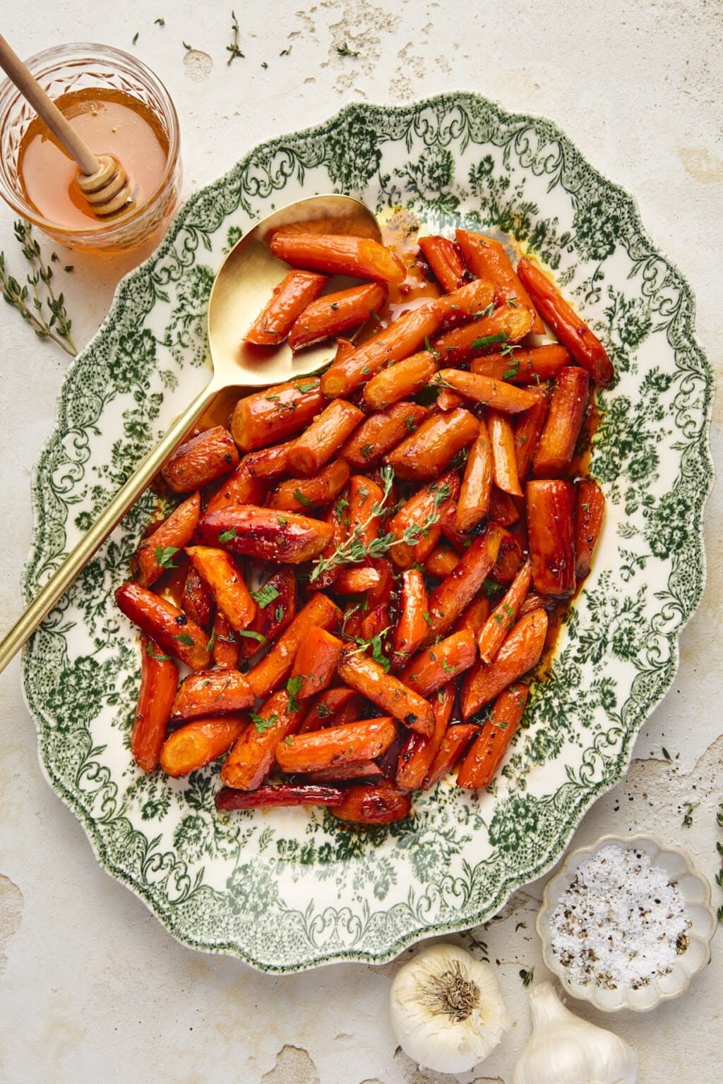 Honey Lemon Roasted Carrots — Carrots roasted with honey and fresh lemon.