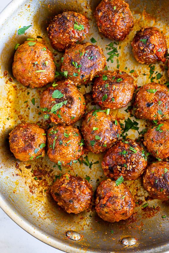 Protein Only: Roasted Harissa Turkey Meatballs (15 oz) • ~116g Protein