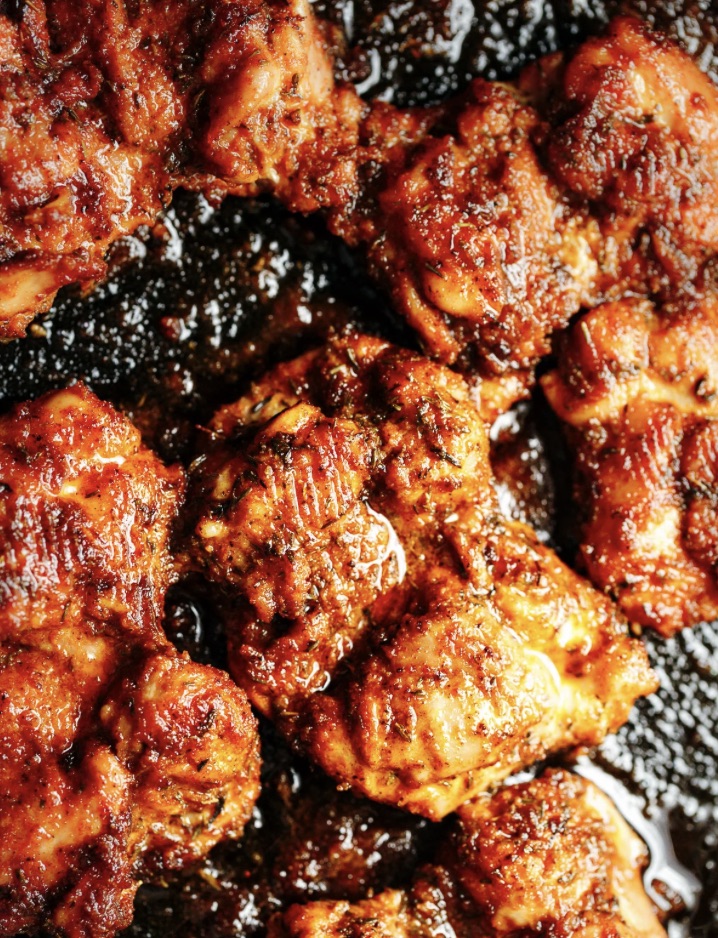 Harissa Spiced Chicken Thighs  (Paleo|Keto|W30)