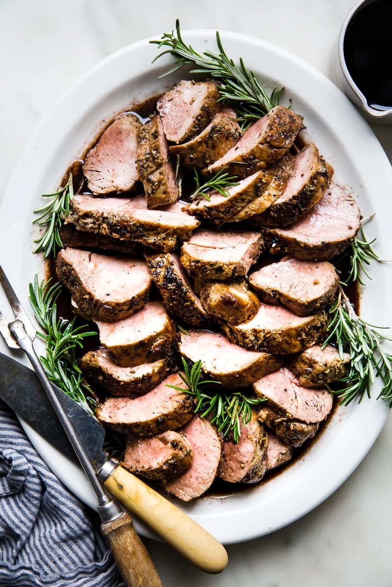 Herb Crusted Sliced Pork Loin  (Paleo|Keto|W30|GF)