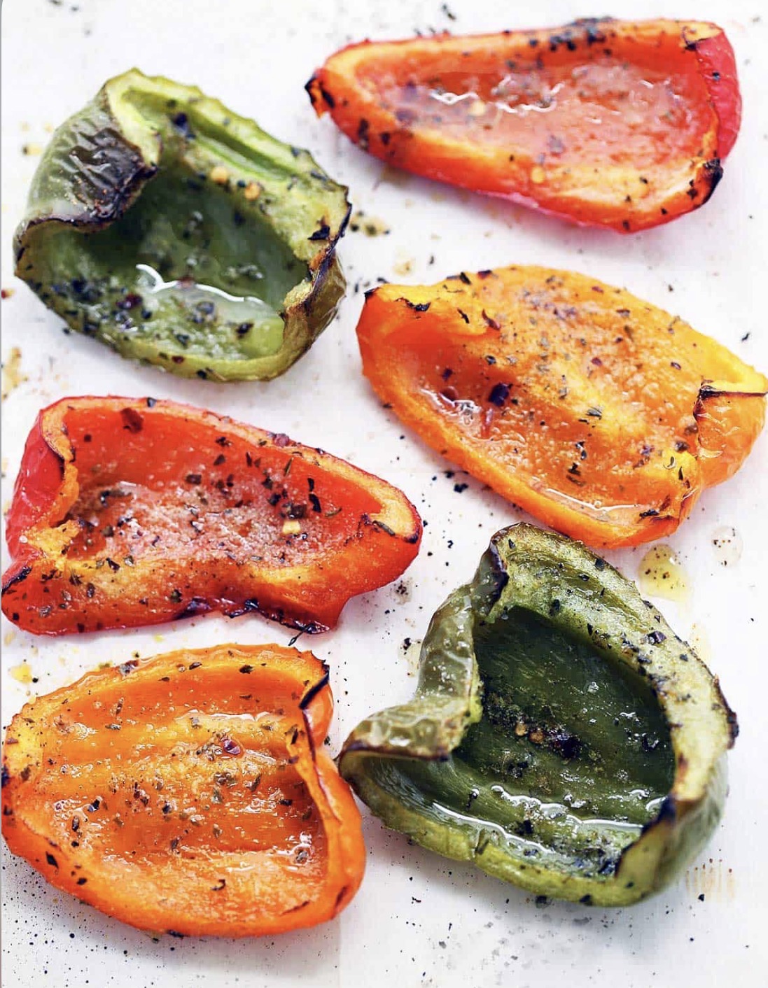 Roasted Mixed Bell Pepper Medley 🌱