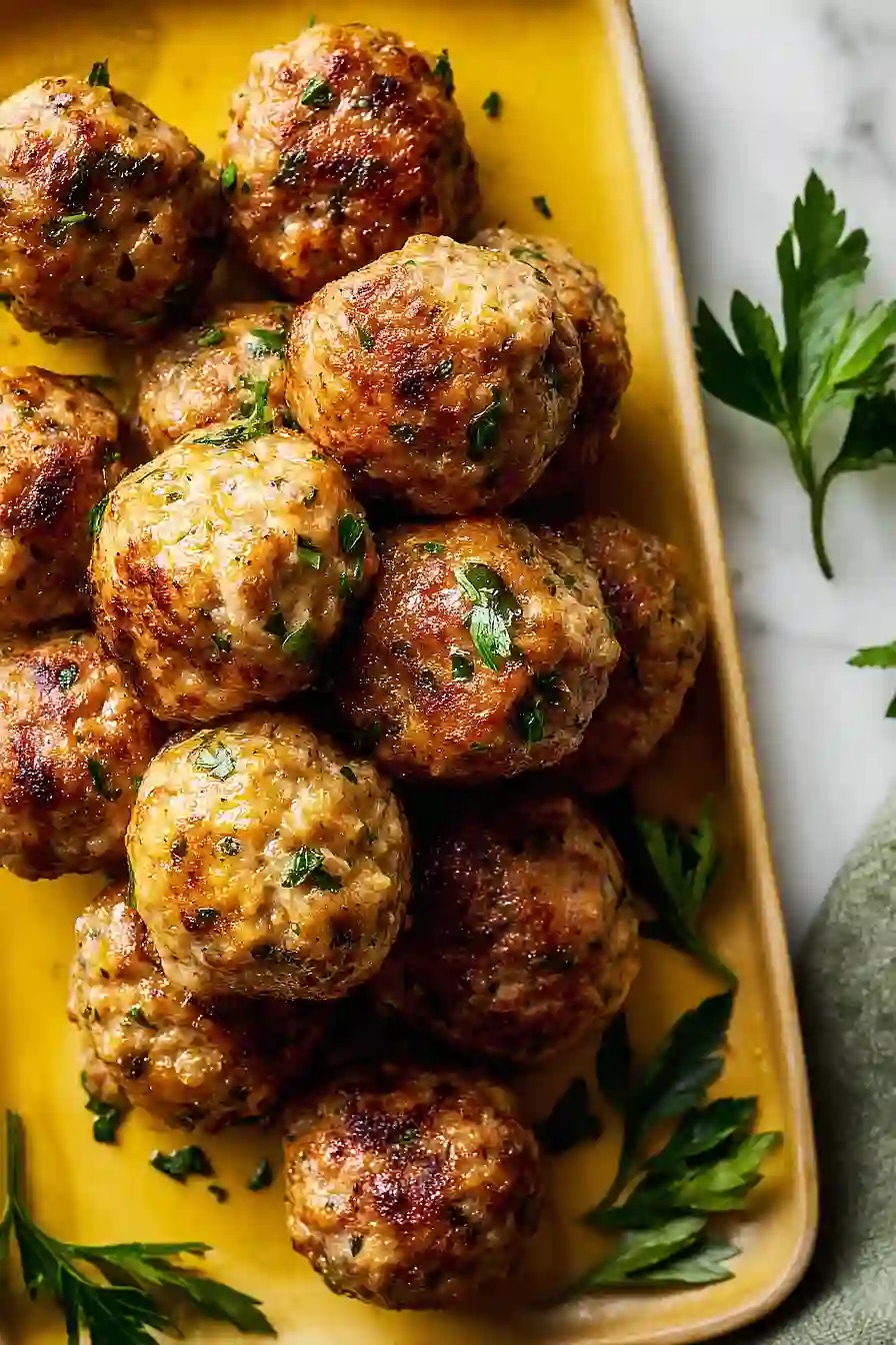 Garlic Parmesan Turkey Meatballs +1
